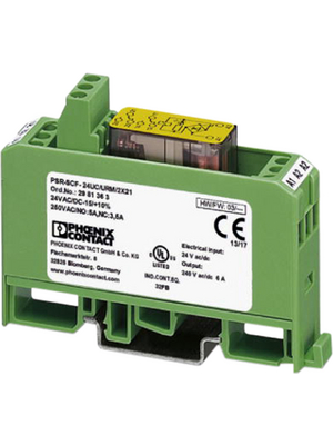 Phoenix Contact - PSR-SCF- 24UC/URM/2X21 - Safety relay, PSR-SCF- 24UC/URM/2X21, Phoenix Contact