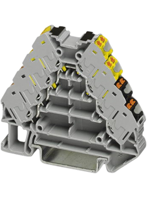 Phoenix Contact - PTRV 4-FE  /YEBK - Potential distributor Inputs=16 grey / yellow / black, 3270130, PTRV 4-FE  /YEBK, Phoenix Contact