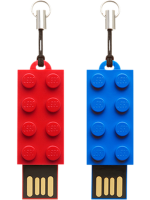 PNY - P-FDI8GBX2LEGO-GE - USB Stick USB Flash drive 8 GB red/blue, P-FDI8GBX2LEGO-GE, PNY