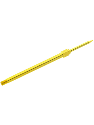 PTR Messtechnik - 1015/G-B-1.5N-AU-0.75 - Spring contact 5 A 27.9 mm 30 pointed tip, 1015/G-B-1.5N-AU-0.75, PTR Messtechnik