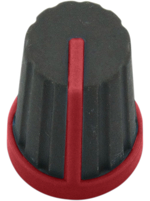 RND Components - RND 210-00317 - Push-on Knob, black, T18 shaft, RND 210-00317, RND Components