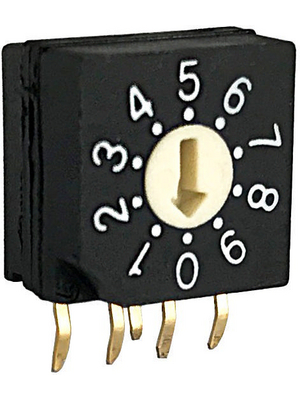 RND Components - RND 210-00091 - PCB coding switch BCD 4+1, RND 210-00091, RND Components
