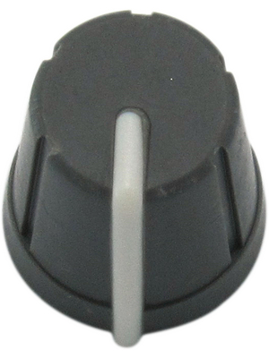 RND Components - RND 210-00327 - Push-on Knob, grey, 6.0x4.5 mm shaft, RND 210-00327, RND Components