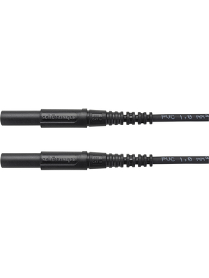Schtzinger - MSFK A441 / 1 / 25 / SW - Safety test lead ? 4 mm black 25 cm 1 mm2 CAT IV, MSFK A441 / 1 / 25 / SW, Schtzinger