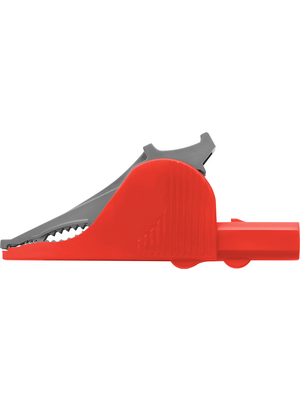 Schtzinger - SAK 6675 Ni / RT - Safety crocodile clip ? 4 mm red 1000 V, 36 A, CAT III, SAK 6675 Ni / RT, Schtzinger