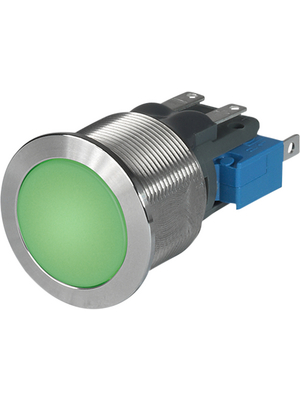 Schurter - 1241.8449 - Vandal-proof push-button switch 19 mm 250 VAC 10 A 1 CO, 1241.8449, Schurter