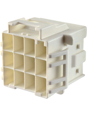 TE Connectivity - 1-1971875-4 - Female Housing Pitch6 mm Poles 3 x 4 Multi row / for panel mount Power Triple Lock, 1-1971875-4, TE Connectivity