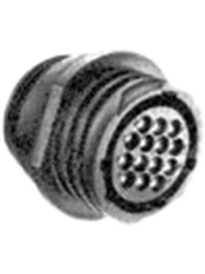 TE Connectivity - 206043-3 - Receptacle CPC1 Poles=14, accepts female contacts / Free hanging/cable mount, 206043-3, TE Connectivity