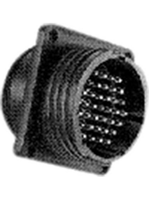 TE Connectivity - 206151-1 - Receptacle CPC1 Poles=37, accepts male contacts / Square Flange, 206151-1, TE Connectivity