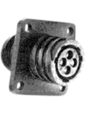TE Connectivity - 206306-1 - Receptacle CPC1 Poles=37, accepts female contacts / Square Flange, 206306-1, TE Connectivity