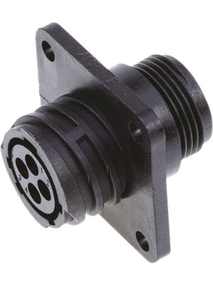 TE Connectivity - 206430-1 - Receptacle CPC1 Poles=4, accepts female contacts / Square Flange, 206430-1, TE Connectivity