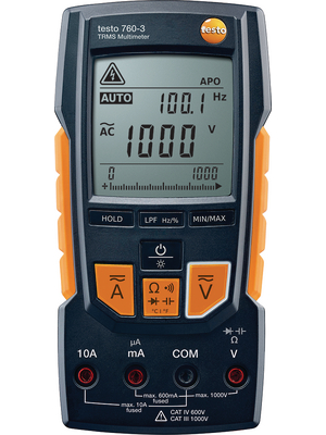 Testo - TESTO 760-3 - Multimeter digital TRMS AC+DC 1000 VAC 1000 VDC 10 ADC, TESTO 760-3, Testo