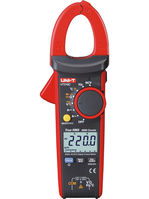 UNI-T - UT216C - Current clamp meter, 600 AAC, 600 ADC, TRMS, UT216C, UNI-T