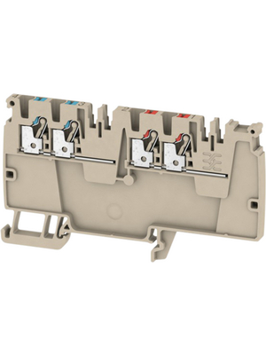 Weidmüller - AAP14 2.5 LI-LI - 1988230000 - Terminal block N/A beige / red / blue, 0.5...2.5 mm2, AAP14 2.5 LI-LI - 1988230000, Weidmüller