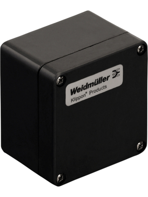 Weidmller - KLIPPON POK 080806 EX - Plastic enclosure black 55 x 55 x 75 mm Glass-fibre-reinforced plastic IP 66 N/A, KLIPPON POK 080806 EX, Weidmller