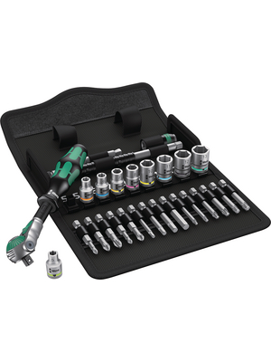 Wera - 8100 SA 6 ZYKLOP 1/4'' - Zyklop Ratchet Set, 8100 SA 6 ZYKLOP 1/4'', Wera
