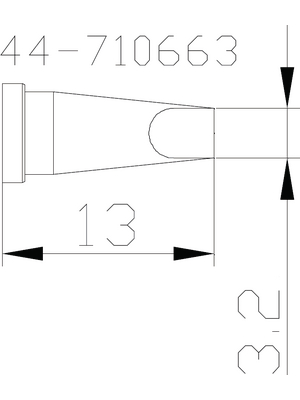 Xytronic - 44-710663 - Soldering tip, 44-710663, Xytronic