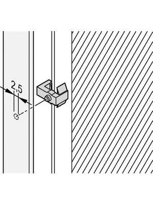 Pentair Schroff - 21100-719 - Fixing Clip, 21100-719, Pentair Schroff