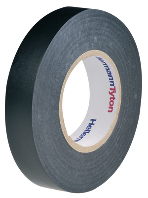 HellermannTyton - HTAPE-FLEX15BK-15X25 - Electrical Tapes PVC black 15 mmx25 m PU=Reel, HTAPE-FLEX15BK-15X25, HellermannTyton