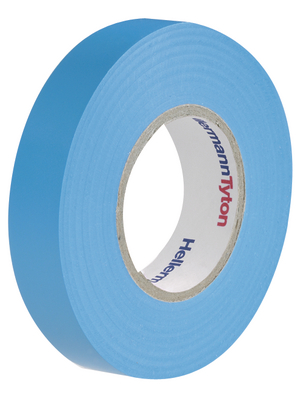 HellermannTyton - HTAPE-FLEX15BU-15X25 - Electrical Tapes PVC blue 15 mmx25 m PU=Reel, HTAPE-FLEX15BU-15X25, HellermannTyton