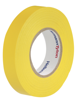 HellermannTyton - HTAPE-FLEX15YE-15X25 - Electrical Tapes PVC yellow 15 mmx25 m PU=Reel, HTAPE-FLEX15YE-15X25, HellermannTyton