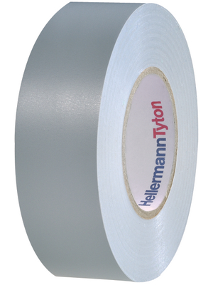 HellermannTyton - HTAPE-FLEX15GY-19X25 - PVC Insulation Tapes, HelaTape Flex 15 grey 19 mmx25 m PU=Reel, HTAPE-FLEX15GY-19X25, HellermannTyton