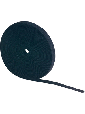 Fastech - T0602599991125 - Hook-and-loop fastener on reel black 25.0 m x25 mm, T0602599991125, Fastech