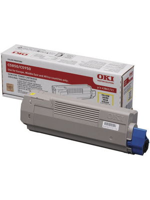 OKI - 43865721 - Toner yellow, 43865721, OKI