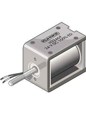 Kuhnke - H3286-R-F-24V100% - Solenoid Actuator 5 mm 2.8 N 1.1 N 5.2 W, H3286-R-F-24V100%, Kuhnke