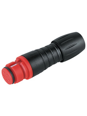 Binder - 99 9206 050 03 - Cable socket 3-pole red Poles=3, 99 9206 050 03, Binder