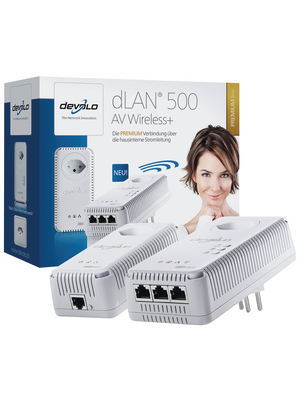 Devolo - 1835 - Starter kit, dLAN 500 AV Wireless+, 1835, Devolo