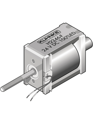 Kuhnke - H2286-R-F-24V100% - Solenoid Actuator 5 mm 2.5 N 0.6 N 5.2 W, H2286-R-F-24V100%, Kuhnke