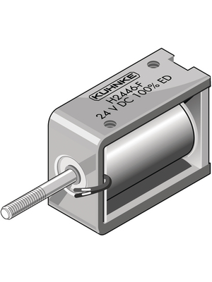 Kuhnke - H2446-F-24V100% - Solenoid Actuator 8 mm 3 N 0.4 N 6 W, H2446-F-24V100%, Kuhnke