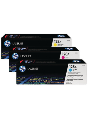 Hewlett Packard (DAT) - CF371AM - CMY Tri-Pack toner 128A Cyan / magenta / yellow, CF371AM, Hewlett Packard (DAT)