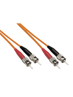 FibreFab - STST62DOR1 - FO cable 62.5/125um OM1 ST/ST 1.00 m orange, STST62DOR1, FibreFab