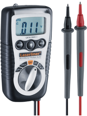 Laserliner - MULTIMETER-POCKET - Multimeter digital AVG 2000 digits 600 VAC 600 VDC 0.2 ADC, MULTIMETER-POCKET, Laserliner