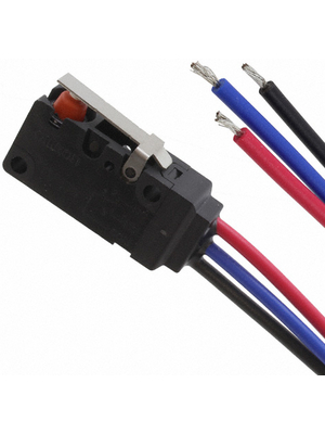 Omron Electronic Components - D2VW-01L1A-1M - Micro switch 0.1 A Flat lever, short N/A 1 change-over (CO), D2VW-01L1A-1M, Omron Electronic Components