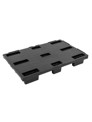 Eurostat - 25-100-0061 - Pallet, 1200 x 800 x 155 mm, HDPE, black, 25-100-0061, Eurostat