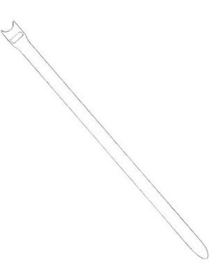 Fastech - E7-2-010-B10 - Hook-and-loop cable ties white 200 mm x7 mm, E7-2-010-B10, Fastech