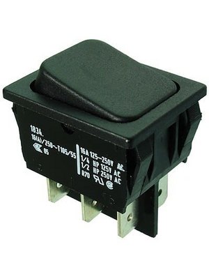 Marquardt - 1834.3312 - Rocker switch 2P 16 A 250 VAC, 1834.3312, Marquardt