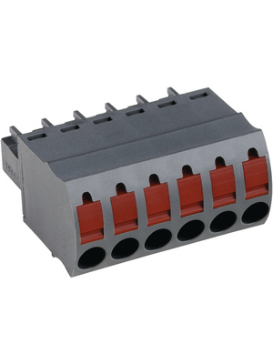 PTR Messtechnik - AKZ4551/5KD-3.81-BASALT GREY - Socket Spring Clamp Terminals 5P, AKZ4551/5KD-3.81-BASALT GREY, PTR Messtechnik