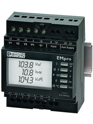 Phoenix Contact - EEM-MA200 - Energy meter 1-/2-/3-phase 200...277 VAC 519 VAC 5 A, EEM-MA200, Phoenix Contact