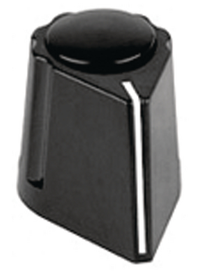 Mentor - 427.611 - Plastic pointer knob with line black 19.5 mm, 427.611, Mentor