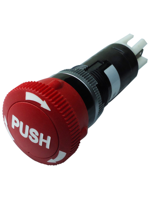 DECA - B1E04-E620R-F11 - Emergency stop push-button red 1 NO+1 NC, B1E04-E620R-F11, DECA