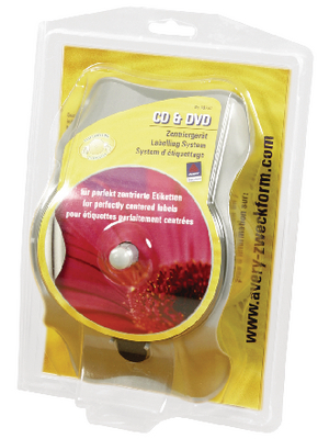Avery Zweckform - AB750 - CD/DVD centring device matte, AB750, Avery Zweckform