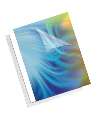 Fellowes - 53152 - Thermal binding covers, 3.0 mm (100 pieces) transparent 100 pieces, 53152, Fellowes