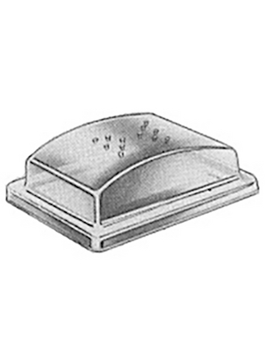 Marquardt - 203.078.011 - Protective cap 41.2 x 35 x 14 mm, IP 64, transparent, 203.078.011, Marquardt