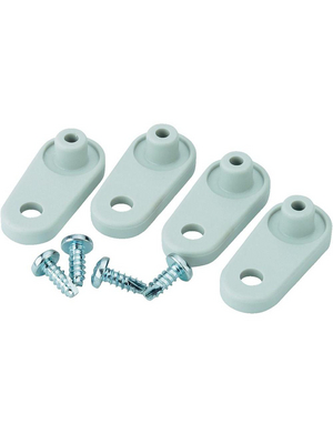Fibox - FP 22046 wall fast. set - Wall fastening clips with screws N/A, FP 22046 wall fast. set, Fibox