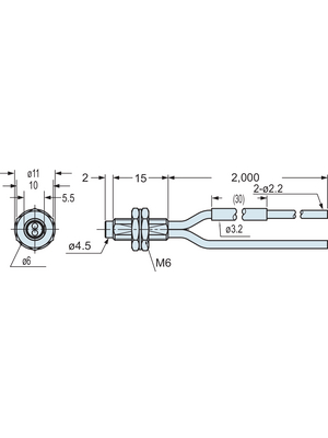 Panasonic - FD-62 - Fibre cable M6 2 m, FD-62, Panasonic