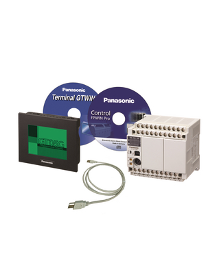 Panasonic - KITGT05FPXC30R - PLC/HMI Starter Kit, 16 DI, 8 HS, 14 RO, KITGT05FPXC30R, Panasonic